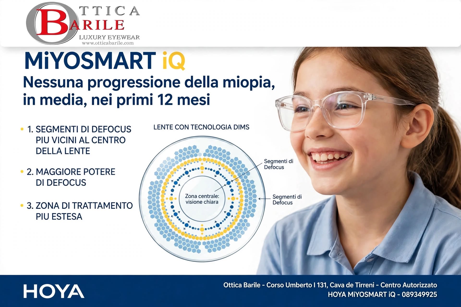 Centro Autorizzato Hoya MIYOSMART IQ- Ottica Barile Cava dè Tirreni 